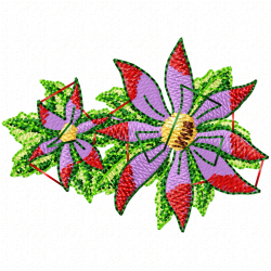 Flowers And Tree Embroidery Design 2 Flowers And Tree Embroidery Design 2